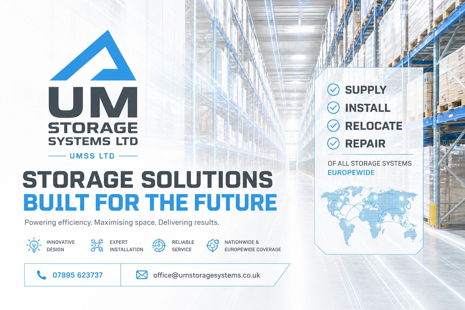 Pallet Racking UK - Warehouse storage solutions nationwide | UM Storage Systems